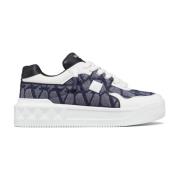 Witte Sneakers Luxe Stijl Valentino Garavani , Blue , Heren