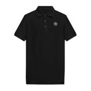 Polo met logopatch Canada Goose , Black , Heren