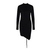 Elegante Asymmetrische Jurk La Haine Inside Us , Black , Dames