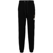 Zwarte katoenen sweatpants Aw24 Moschino , Black , Heren