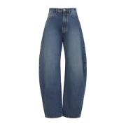 Vintage Ronde Jeans Alaïa , Blue , Dames