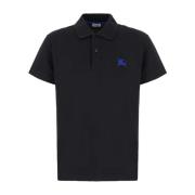 Klassieke Polo Shirt voor Mannen Burberry , Black , Heren