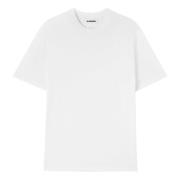 Cloud White Crew-Neck T-Shirt Jil Sander , White , Heren