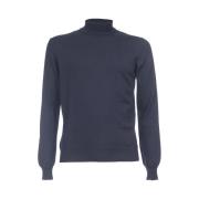 Slim Fit Wollen Trui Gran Sasso , Blue , Heren