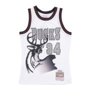 NBA Basketball Tank Top Ray Allen Mitchell & Ness , White , Heren