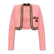 Geknipte tweedjas Balmain , Pink , Dames