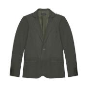 Linnen Viscose Blend Jas Collectie Antony Morato , Green , Heren