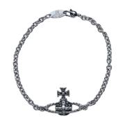 Kristal Orb Relief Armband Vivienne Westwood , Gray , Heren