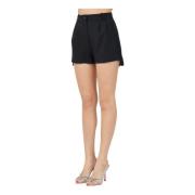 Zwarte Elegante Smoking Stijl Shorts Elisabetta Franchi , Black , Dame...