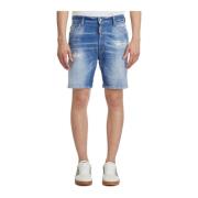 Denim Marine Bermuda Shorts Dsquared2 , Blue , Heren