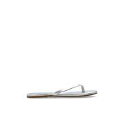 Leren slides Melissa Odabash , Gray , Dames