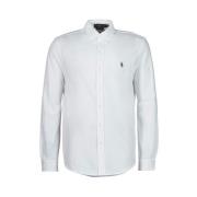 Lichtgewicht Mesh Lange Mouw Gebreid Ralph Lauren , White , Heren