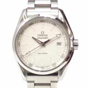 Pre-owned Stainless Steel watches Omega Vintage , White , Heren