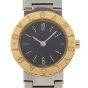 Pre-owned Stainless Steel watches Bvlgari Vintage , Black , Dames