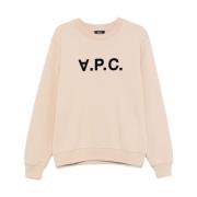 Beige Trui voor Stijlvolle Look A.p.c. , Beige , Heren