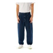 Losvallende Tapered Fit Denim Jeans Carhartt Wip , Blue , Heren