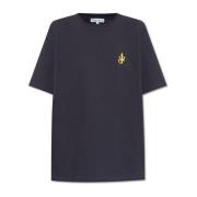 T-shirt met logo JW Anderson , Blue , Dames