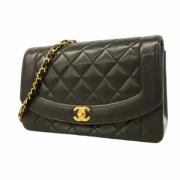 Pre-owned Leather chanel-bags Chanel Vintage , Black , Dames