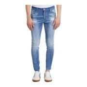 Denim SuperTwinky Broek Dsquared2 , Blue , Heren