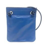 Pre-owned Fabric shoulder-bags Hermès Vintage , Blue , Dames