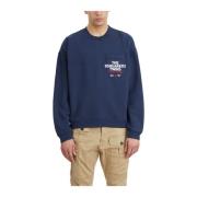 Sweatshirt met zak Dsquared2 , Blue , Heren