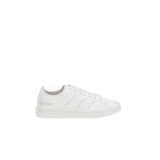 Witte lage leren sneakers Y-3 , White , Dames