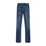 Jeans met handtekening lederen patch Diesel , Blue , Heren