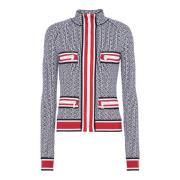 Gebreid jasje met monogram Balmain , Multicolor , Dames