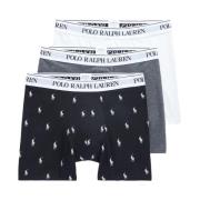 Stretch Cotton Boxer Brief 3-Pack Ondergoed Polo Ralph Lauren , Multic...