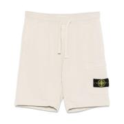 Beige Casual Shorts Stone Island , Beige , Heren