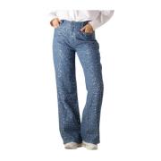 Glitter Jeans voor Dames Blauw Dante 6 , Blue , Dames