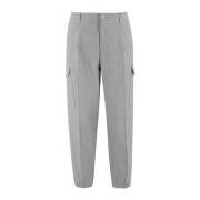 Dynamische Katoenen Cargo Broek Brunello Cucinelli , Gray , Heren