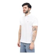 Klassiek Wit Poloshirt Mannen Tommy Hilfiger , White , Heren