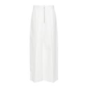 Krijt Marine Pant Khaite , White , Dames