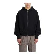 Hoodie met rits Thom Krom , Black , Heren