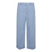 Lichtblauwe Denim Broek Valentino Garavani , Blue , Heren