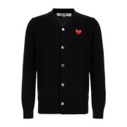 Stijlvolle Gebreide Collectie Comme des Garçons Play , Black , Heren