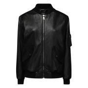 Zwarte Blouson Overhemden Dolce & Gabbana , Black , Dames