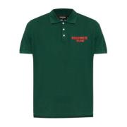 Polo met logo Dsquared2 , Green , Heren