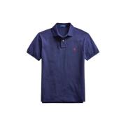 Aansluitend Katoenen Piqué Polo Shirt Polo Ralph Lauren , Blue , Heren