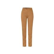 Dames Katoen-Satijn 5-Pocket Broek Tom Tailor , Brown , Dames