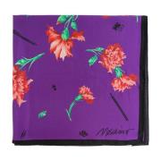 Zijden sjaal met bloemenpatroon Moschino , Purple , Unisex