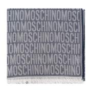 Sjaal met monogram Moschino , Blue , Unisex