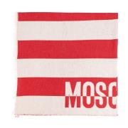 Sjaal met logo Moschino , Red , Unisex