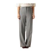 Grijze Mid Waist Pantalon Minus , Gray , Dames