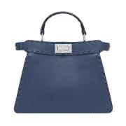 Blauwe Schoudertas van Kalfsleer Italië Fendi , Blue , Dames