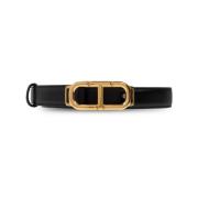 Zwarte Leren Riemen Tom Ford , Black , Dames