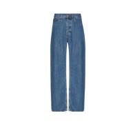 Baggy Denim Broek Valentino , Blue , Heren