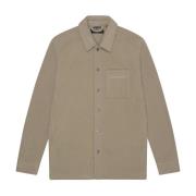 Geborduurd Fleece Overshirt Lyle & Scott , Beige , Heren