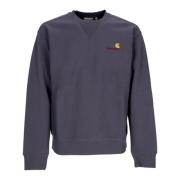 Script Sweat Crewneck Sweatshirt Soft Fit Carhartt Wip , Blue , Heren